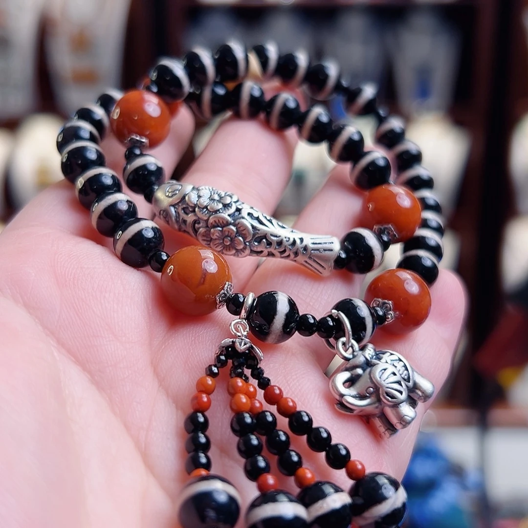 玛瑙未镶嵌手链国风