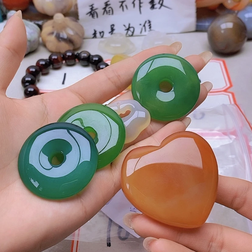 【闪购商品】未镶嵌玛瑙/玉髓珠宝半成品╰****╯