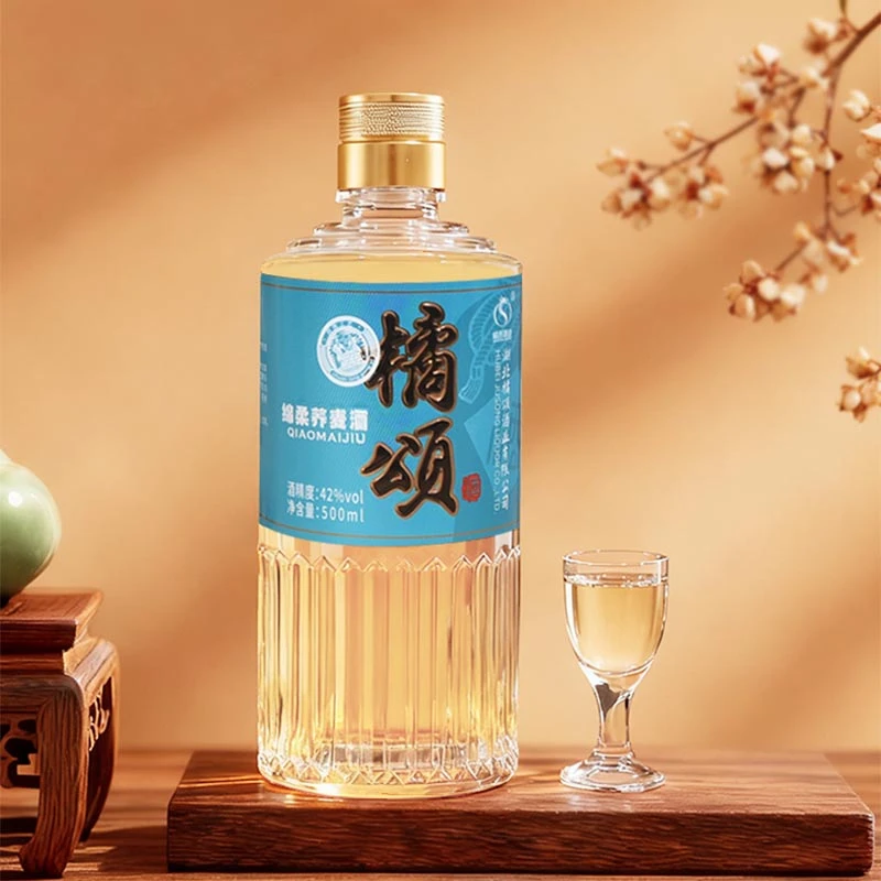 橘颂酒业绵柔荞麦酒荞香型白酒42度500ML 口粮酒纯粮酒42度500