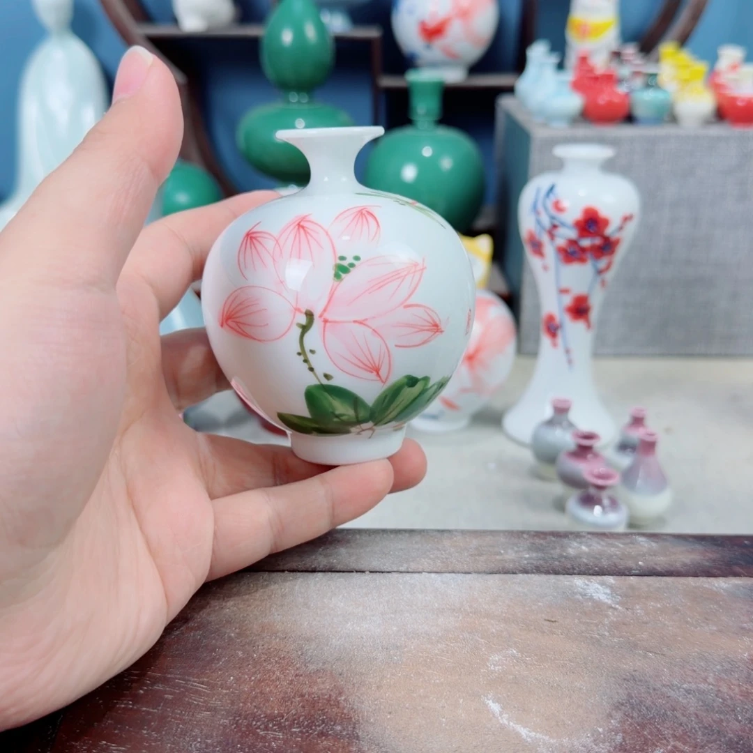 陶瓷手工小花器摆件