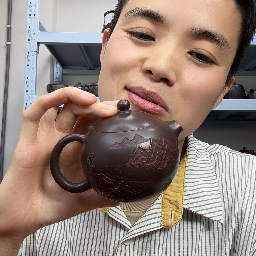 紫砂茶壶民间手艺人全手工制作