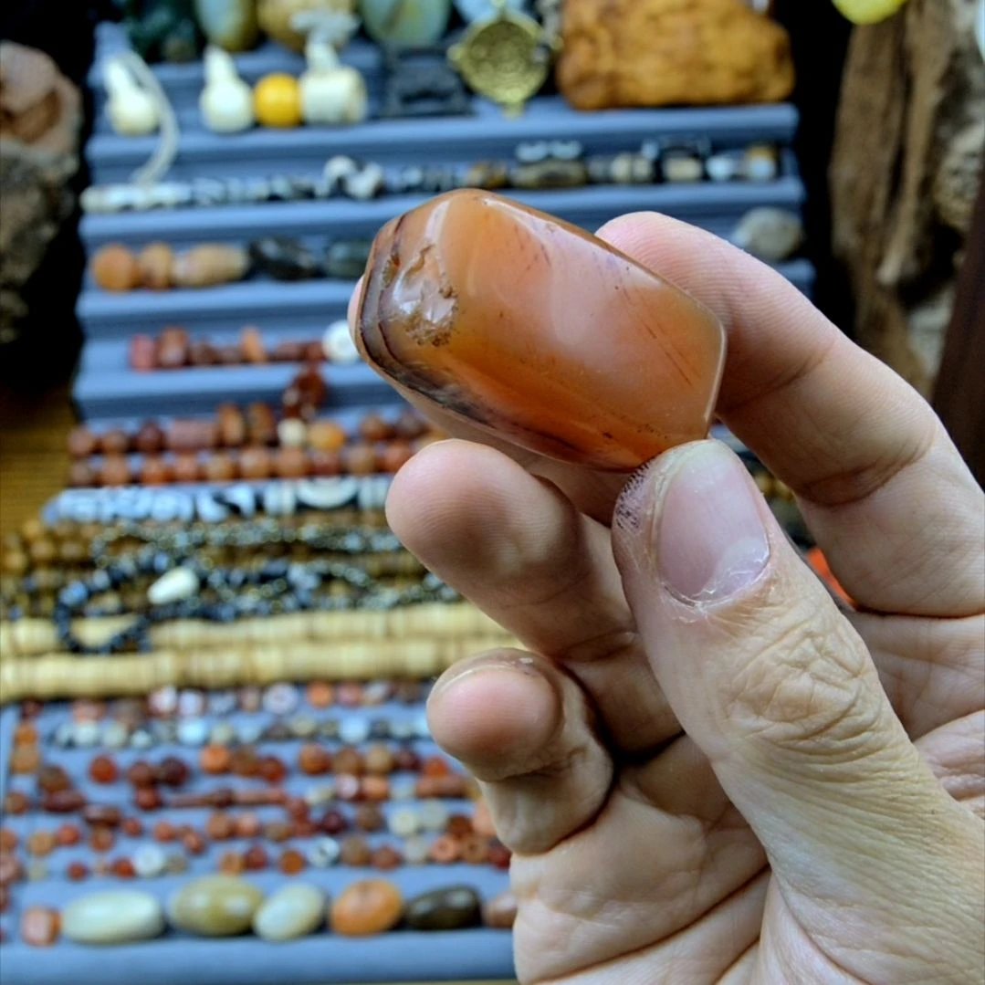 玛瑙/玉髓未镶嵌颈饰d20n929p54y3o1n0百岁 41x19.9mm