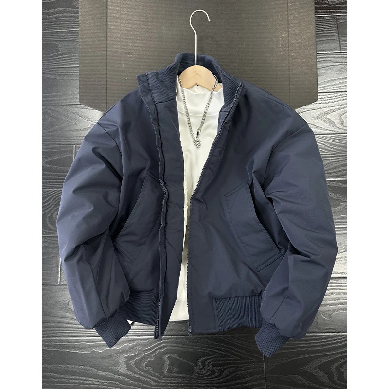 美式vibe短款棉服外套男冬季加厚立领夹克痞帅高级感保暖廓形棉衣