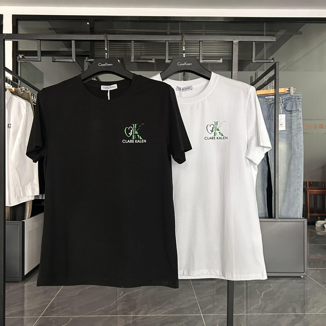 夏季新款简约休闲TT恤潮流字母印花短袖