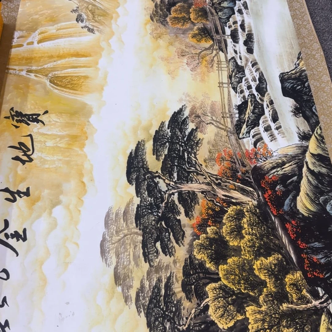 国画QC原创横山水作品！带证书！限购一单