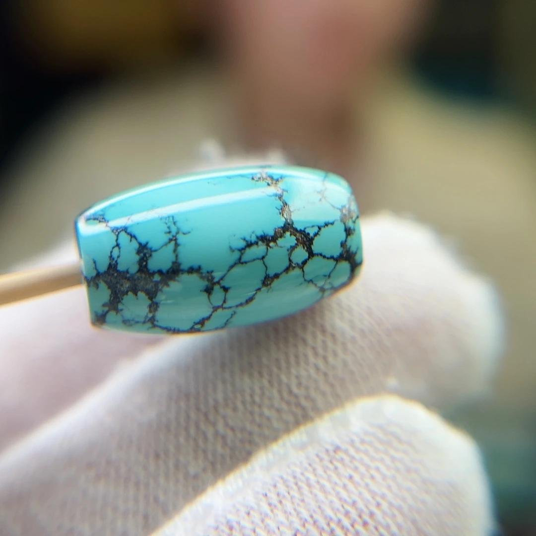 绿松石珠宝奇石未镶嵌11.7x20