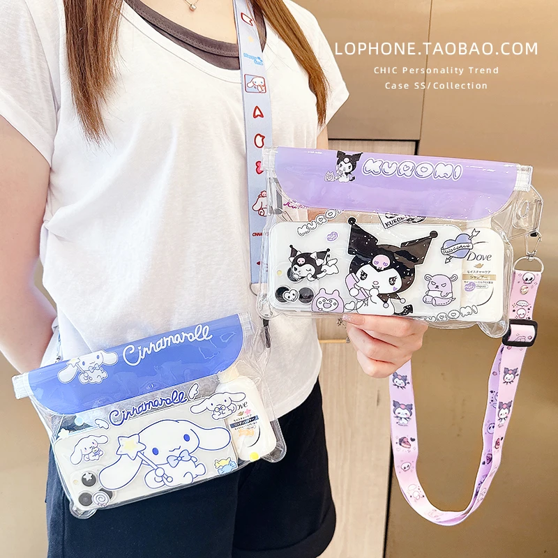 大容量卡通防水腰包可触漂流游泳手机水上乐园户外密封手机袋m