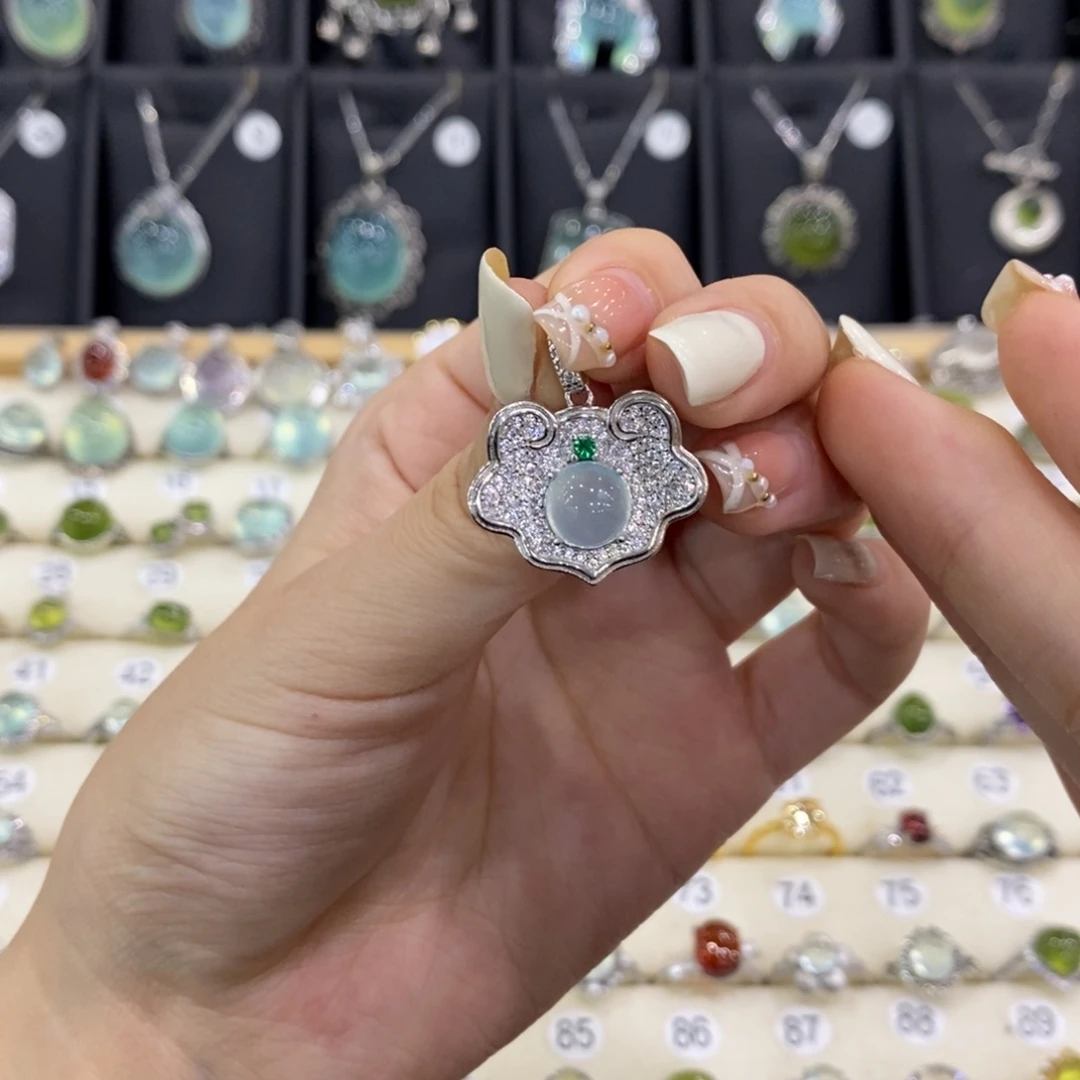 蛇纹石玉珠宝半成品合金酸***片