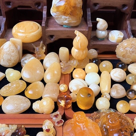 未镶嵌琥珀裸石?****g蜜蜡单圈