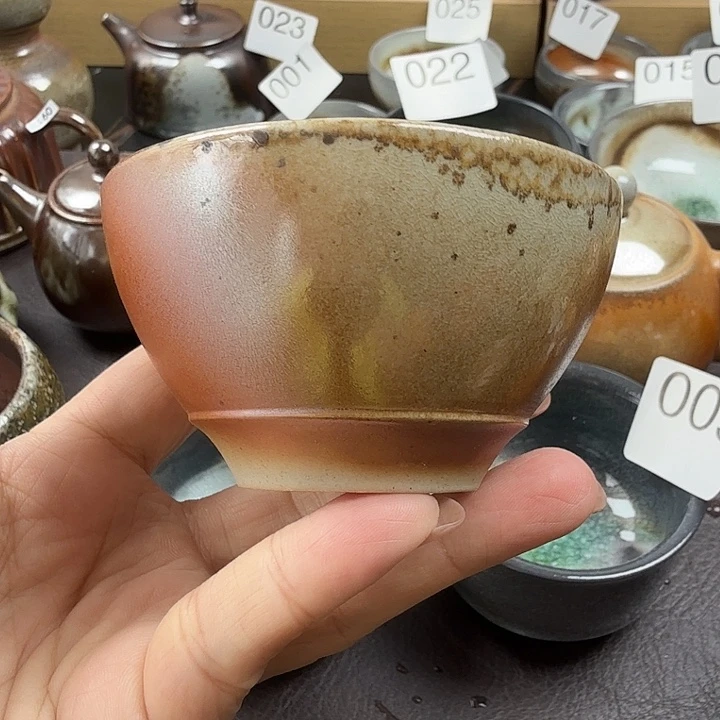 手工手作柴烧主人杯