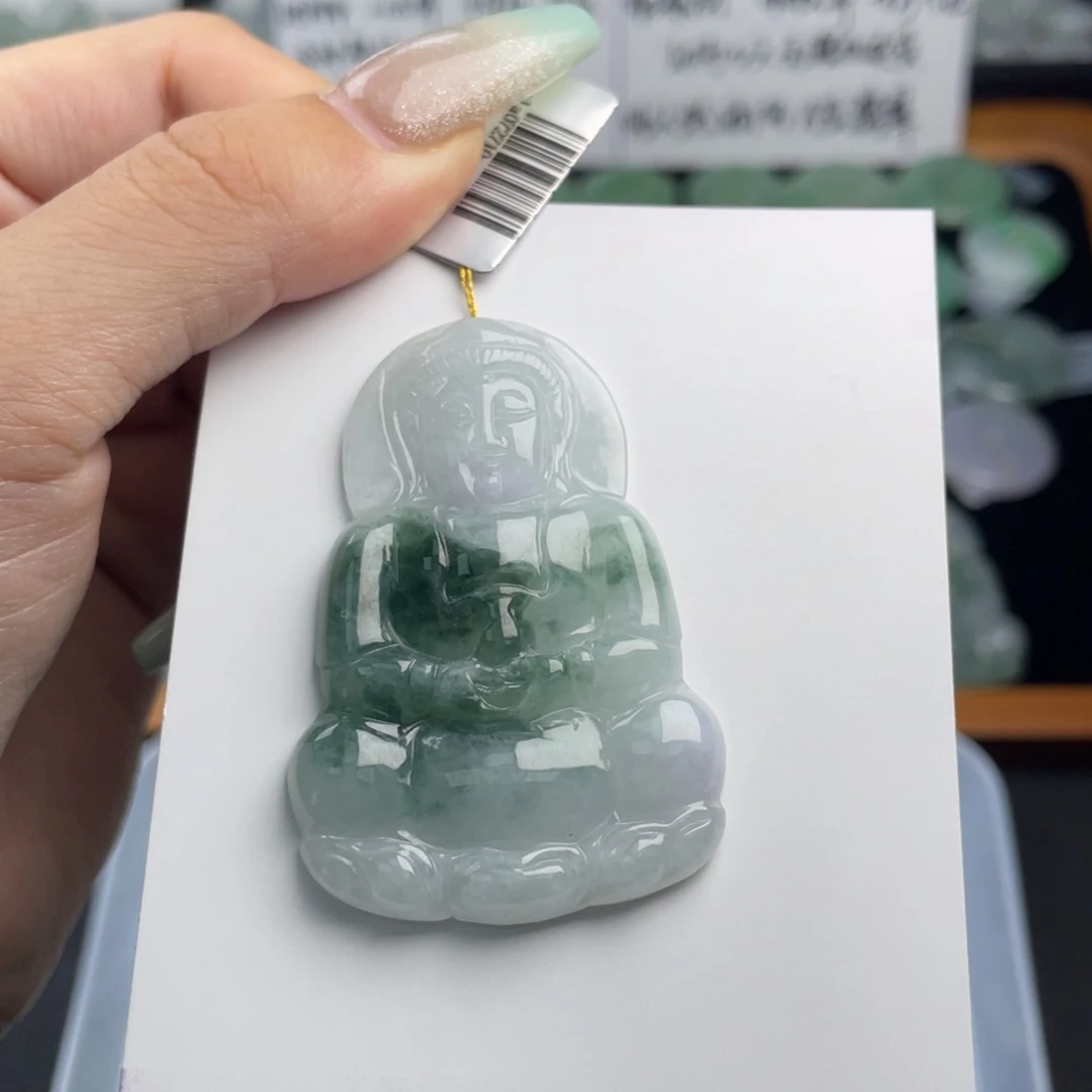 颈饰未镶嵌翡翠观音