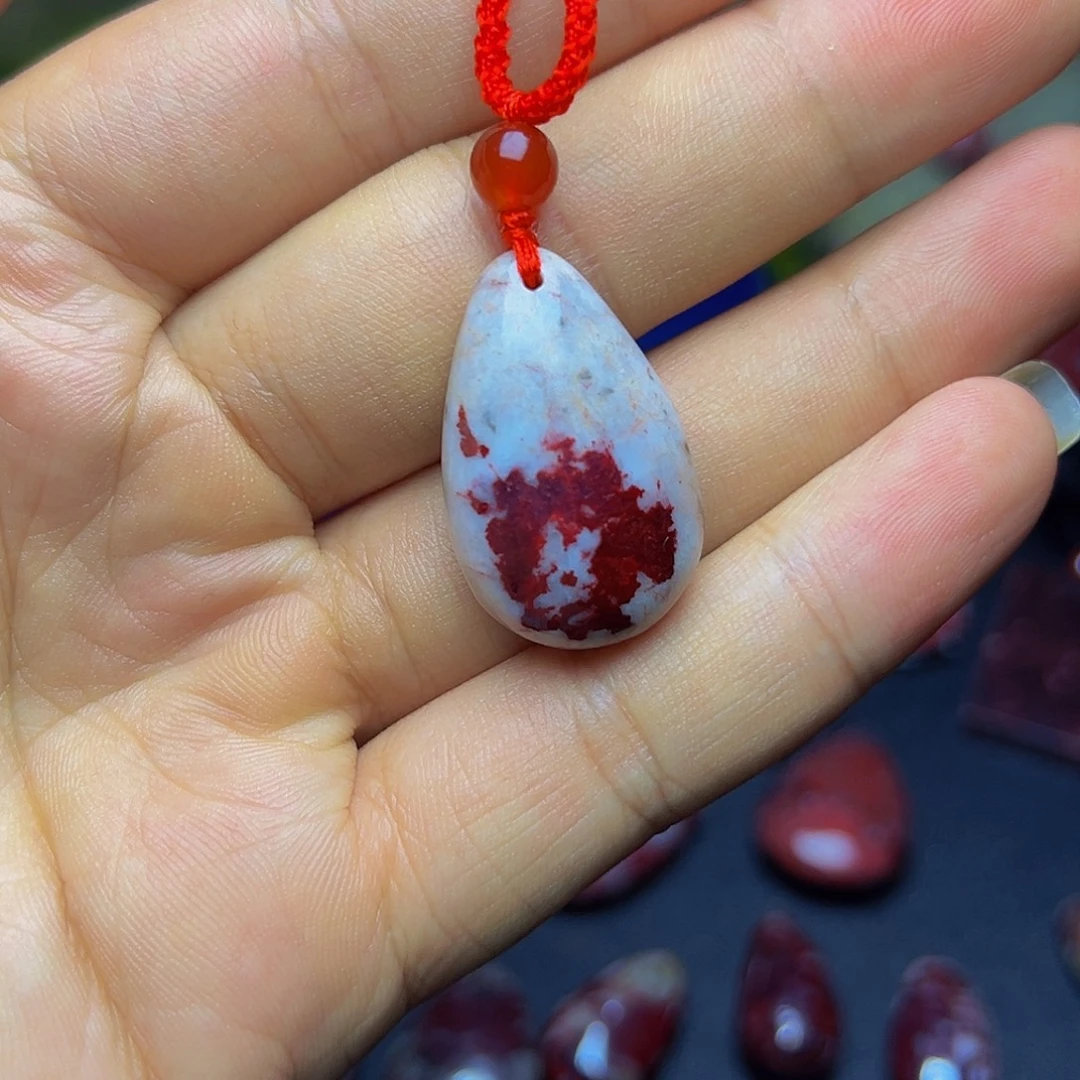 天然辰砂朱砂吊坠