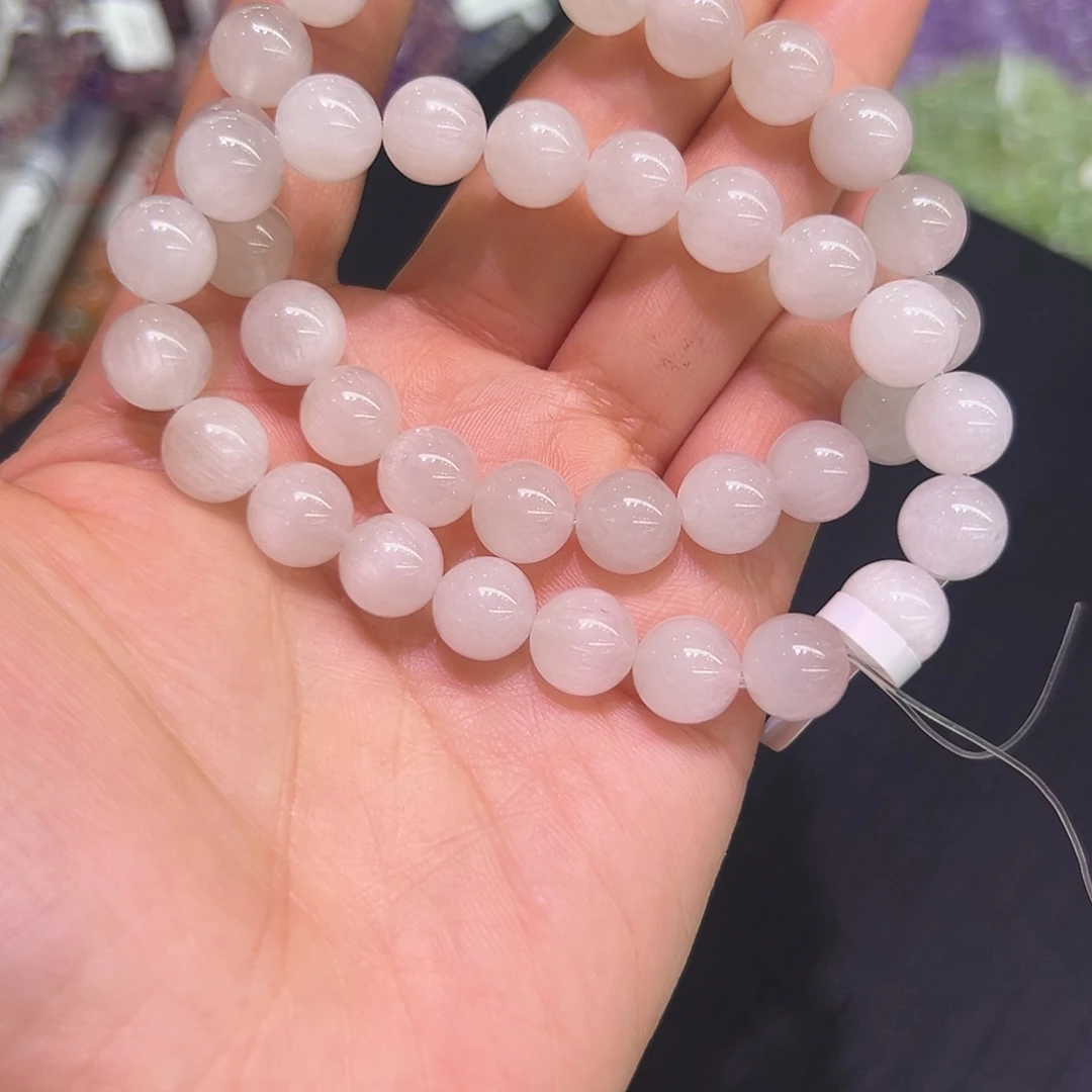 水晶手链未镶嵌白兔毛发一件9mm