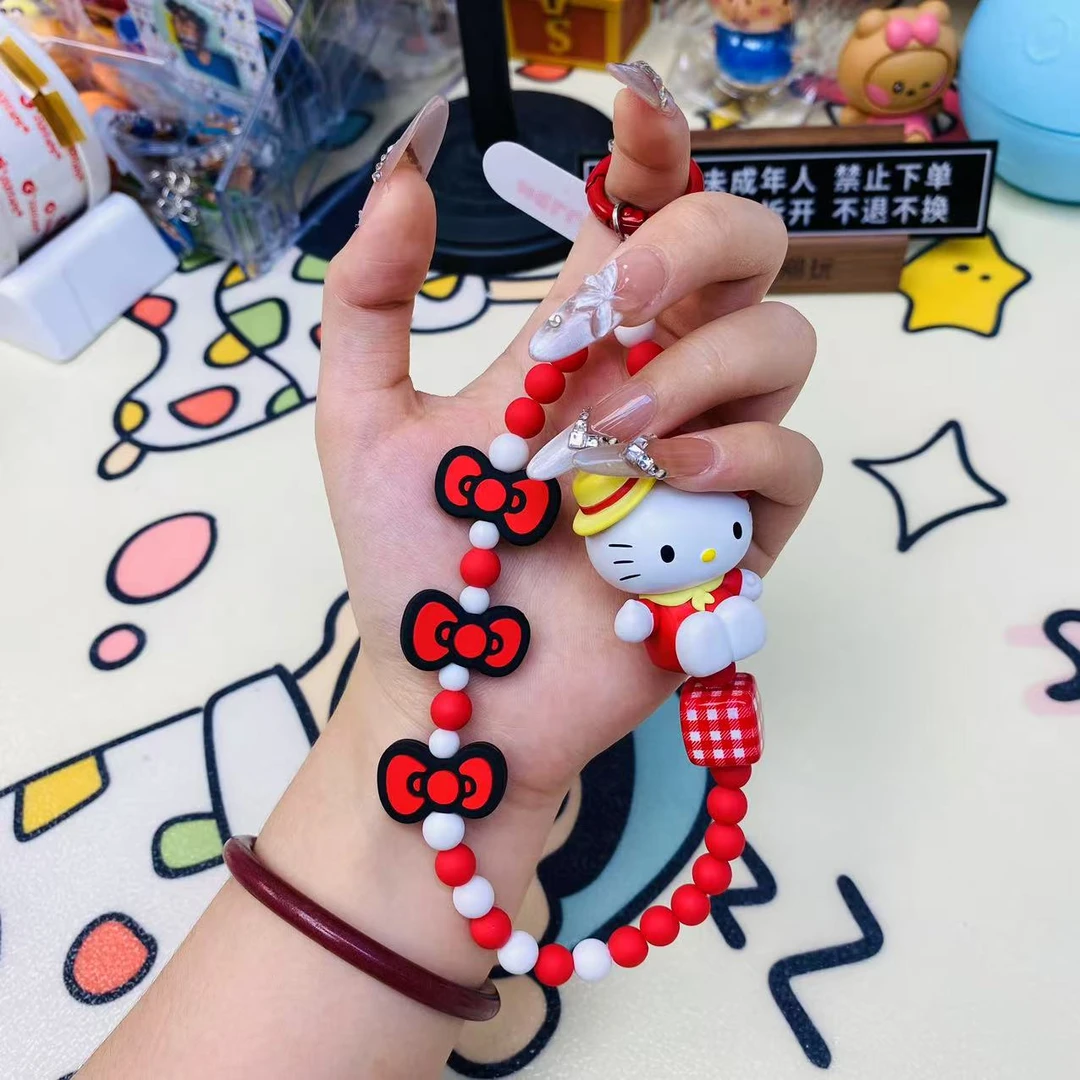 三丽鸥家族晴天露营系列手机挂链正版盲盒