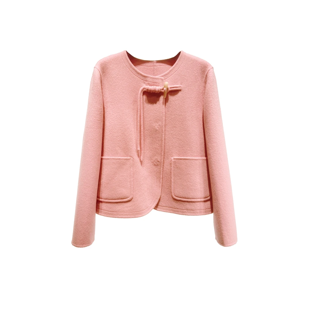 冬女装双面呢37001-1珊瑚粉