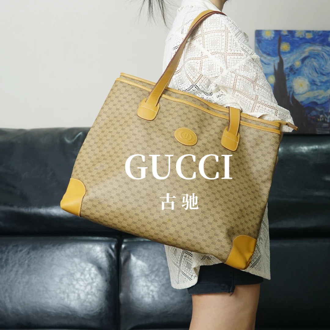 95新 GUCCI/古驰 老花托特单肩包/EE06313531/3531