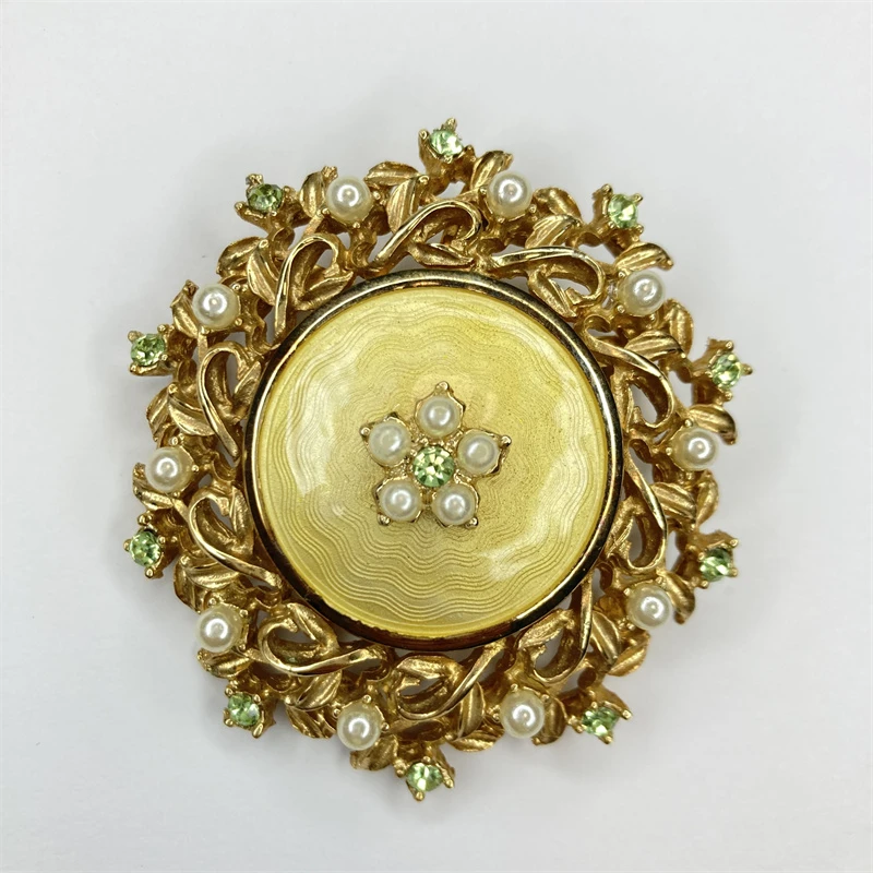 合金胸针 cathe古典藤蔓珐琅胸针2-24【2070118-003】