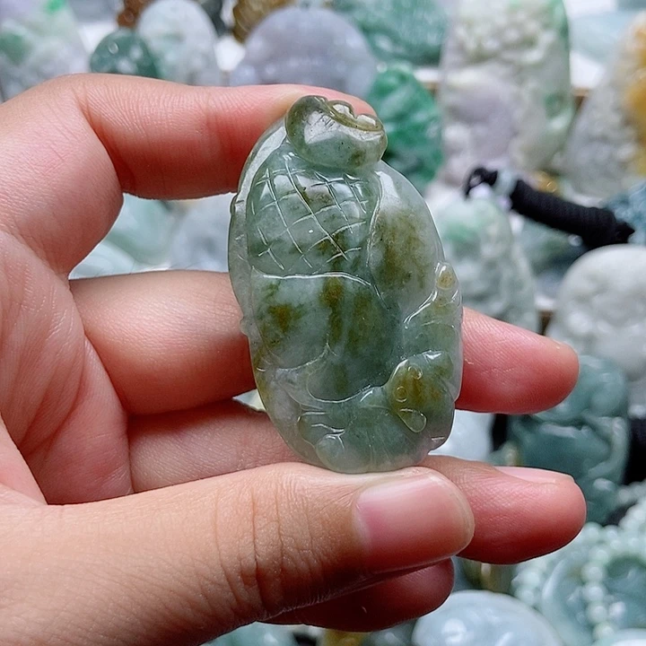 翡翠未镶嵌吊坠(不含链)1