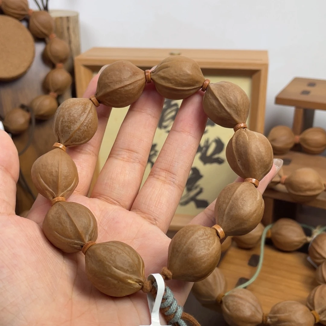 好***们橄榄核手串/手链20^26.5梅林铁核