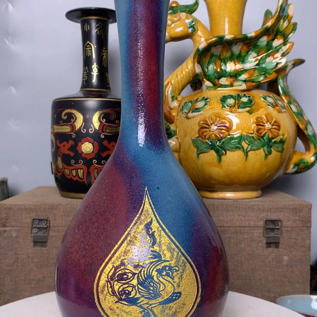 摆件钧窑窑变瓶推荐给你