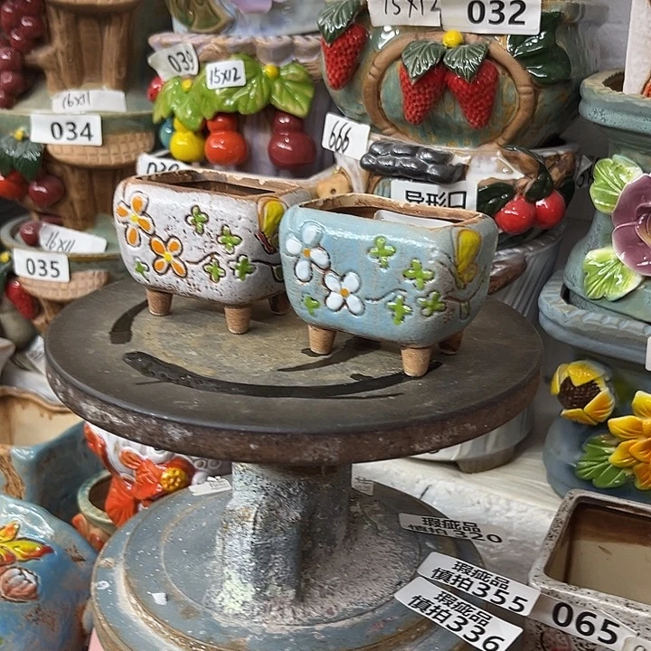 粗陶材质多肉花盆