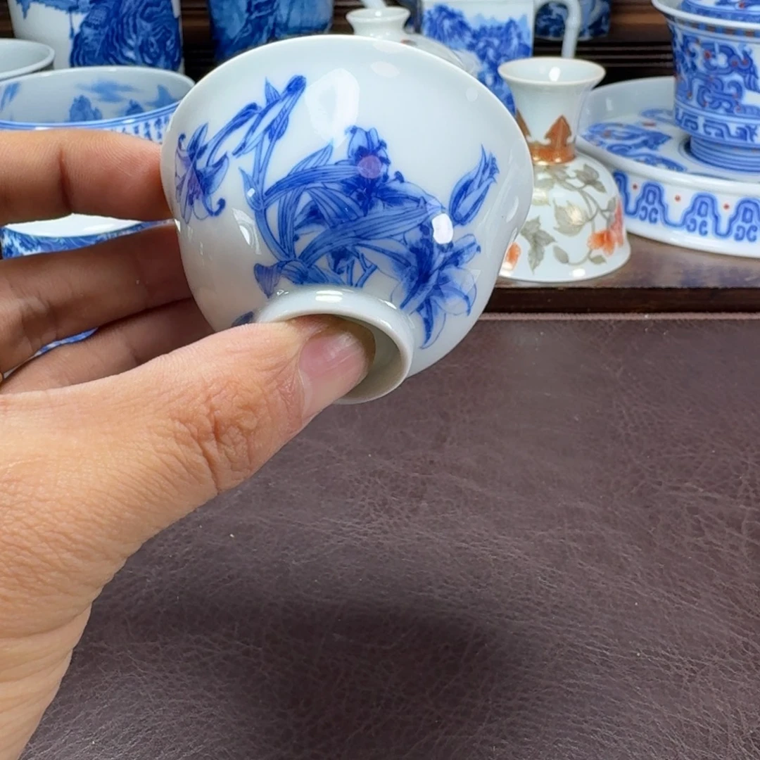 瓷片当代景德镇陶瓷手绘茶具