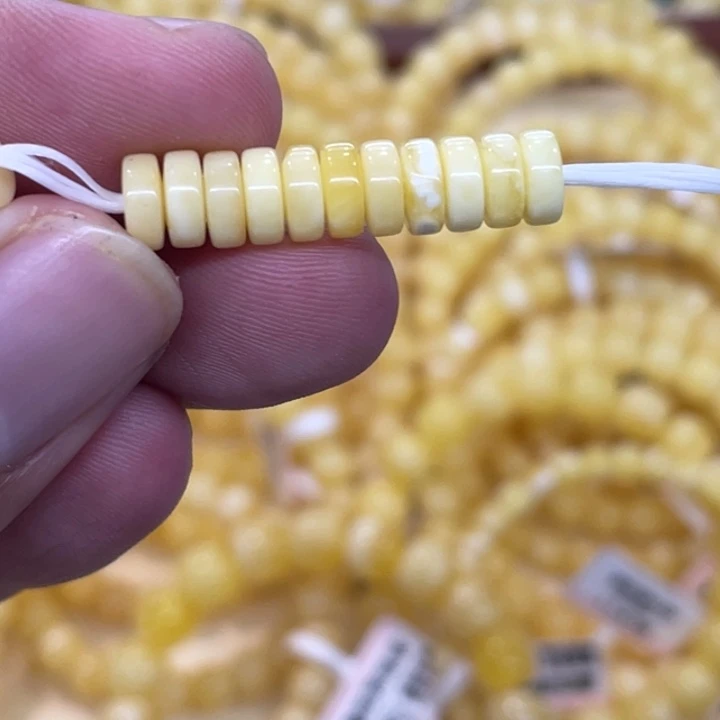 郭***司蜜蜡未镶嵌手链隔片十个六毫米