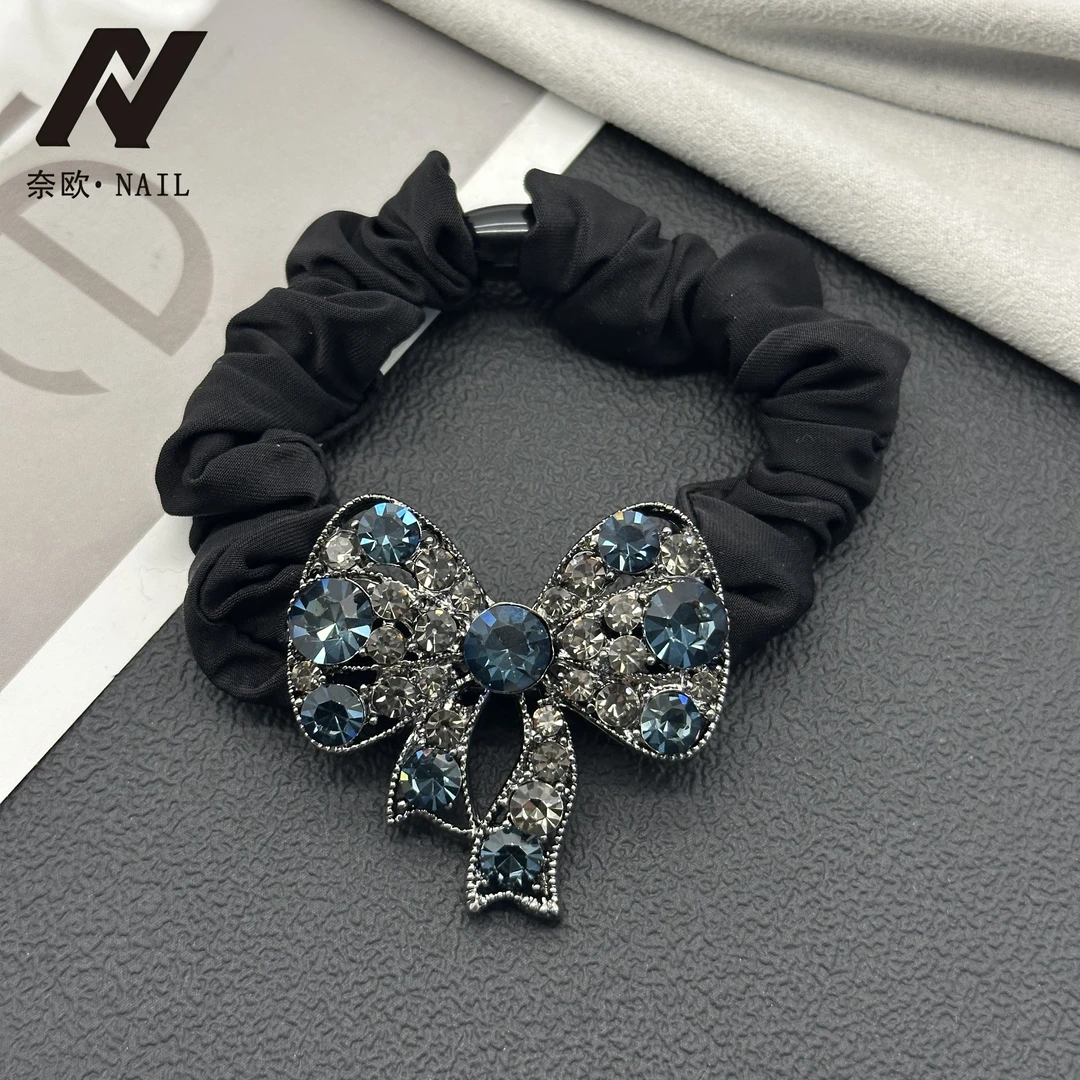 【NAIL·奈欧】韩标正版设计师系列6287领结皇家蓝发圈面膜圈时尚