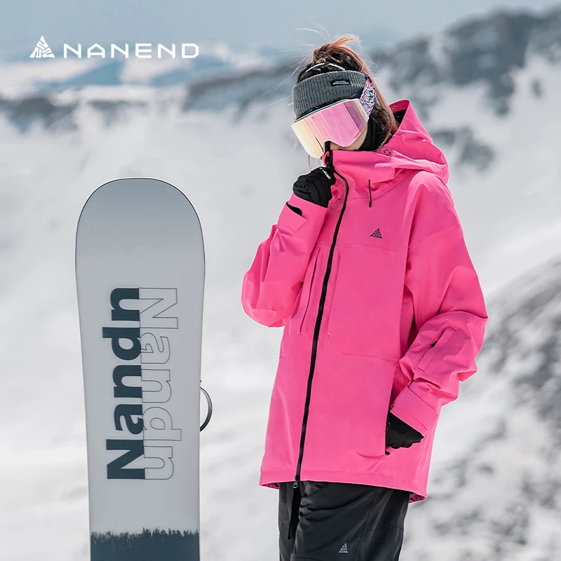 南恩3L滑雪服女滑雪衣单板双板防水滑雪外套美式男款雪服户外上衣