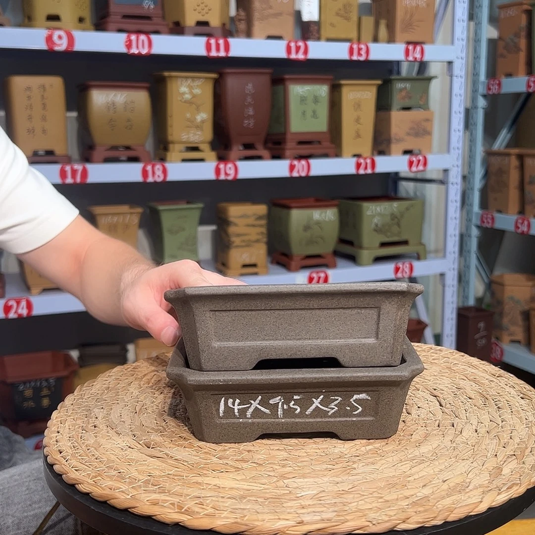 天心紫砂手工花盆