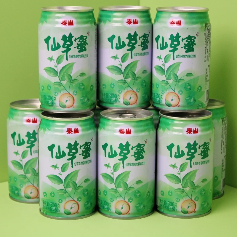【泰山仙草蜜】330g*24罐本草植物颗粒饮料夏日饮品整箱批发