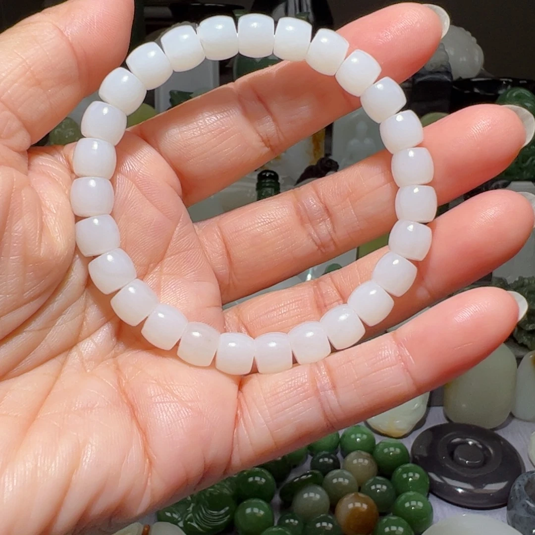 和田玉未镶嵌手链