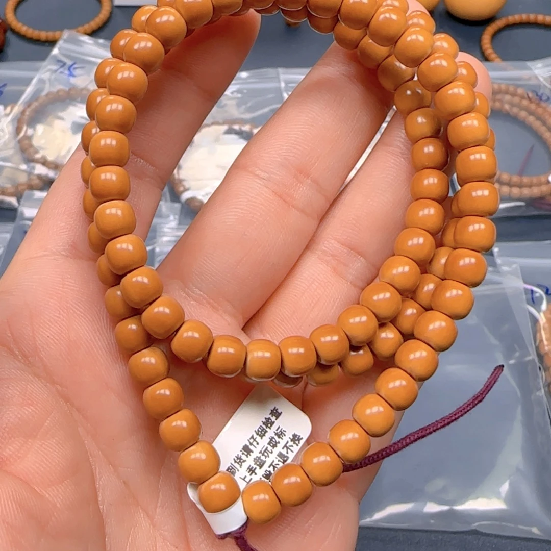 手串橄榄核老挝SS级核尖极限弧尺寸6.8