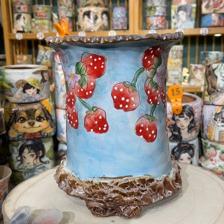 红陶景德镇艺术手绘作品