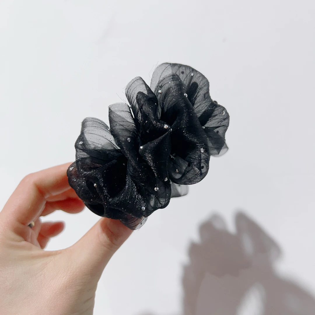 法式公主头赫本丸子夹新款发抓后脑勺气质鲨鱼夹高级感发卡2287