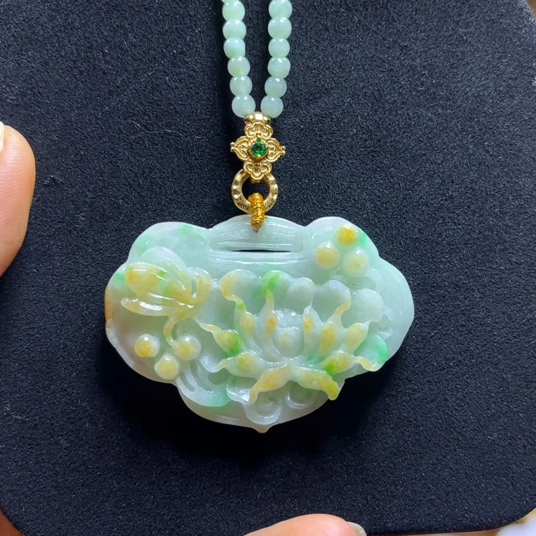 翡翠未镶嵌颈饰天然翡翠