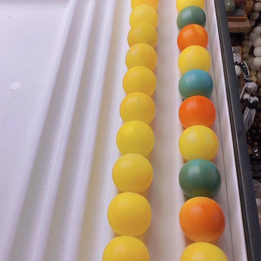 菩提根/象牙果手串新品20*21夏日缤纷干磨苹果12颗