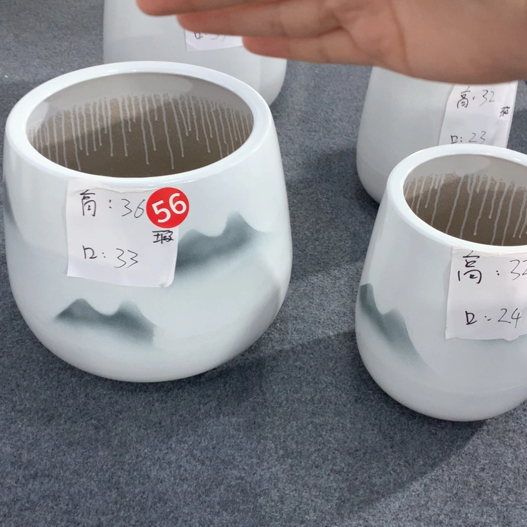 陶瓷花盆微笑系列