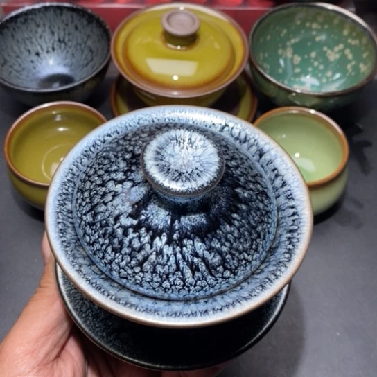 茶盏建盏主人杯茶壶盖碗品茗杯