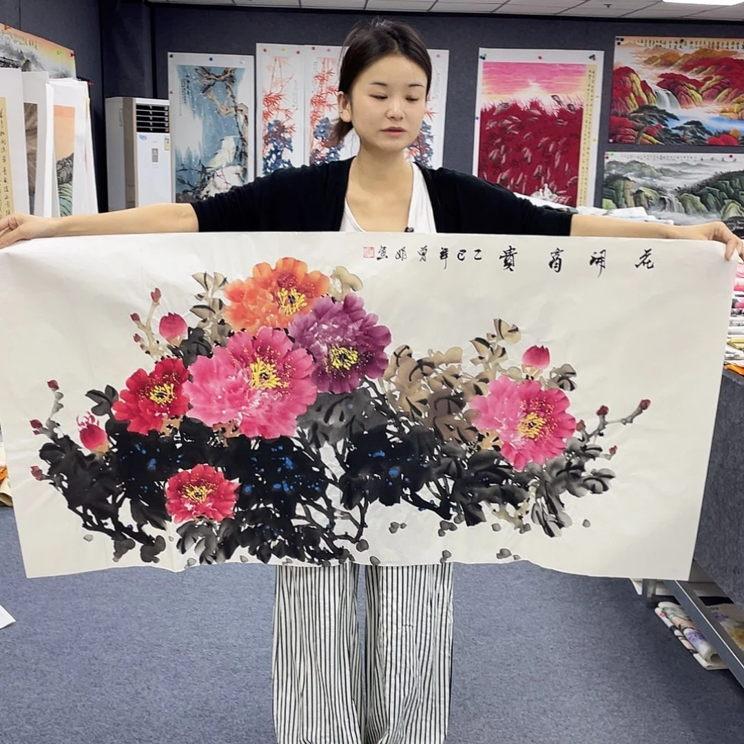 国画作品小姐姐放漏…