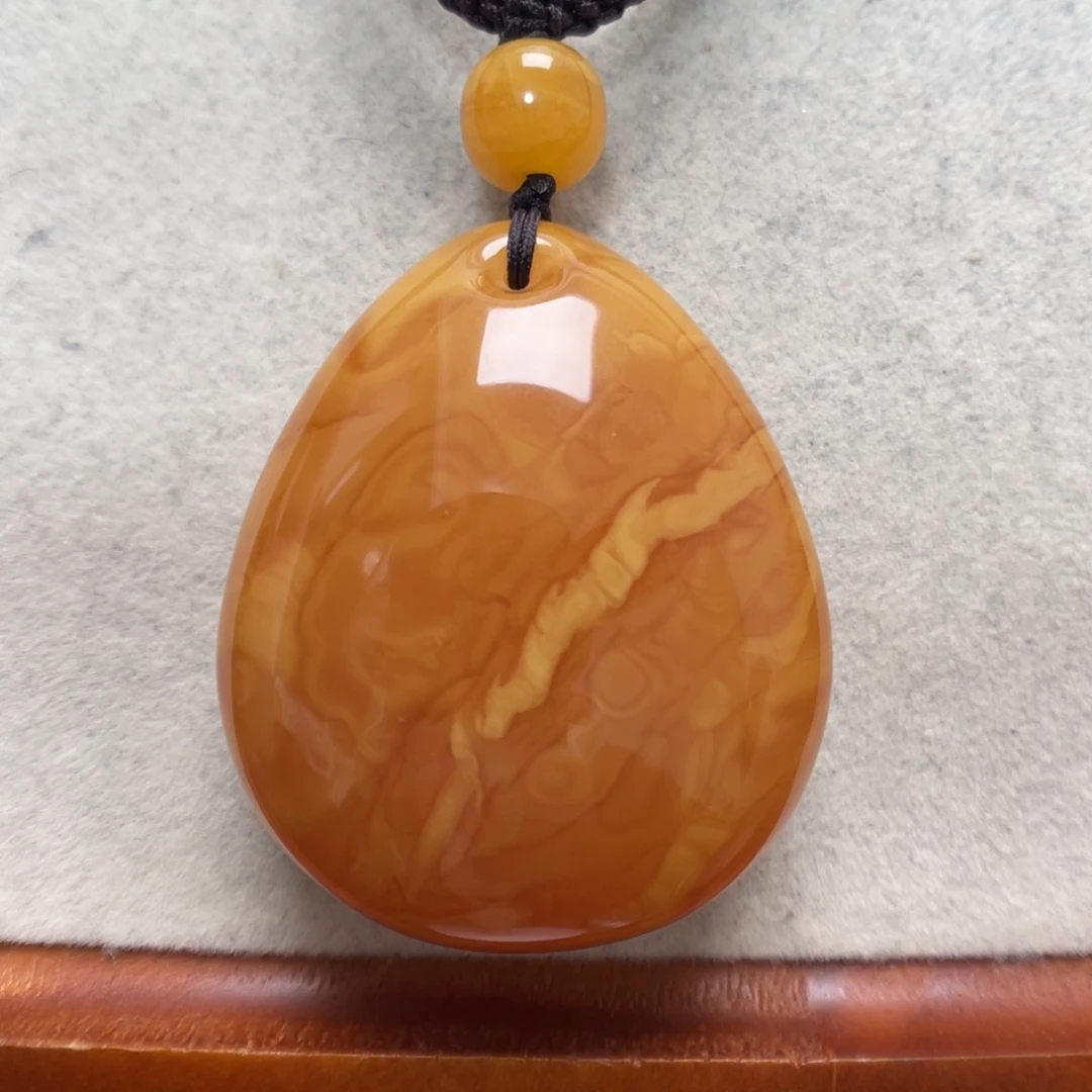 蜜蜡未镶嵌项链吊坠