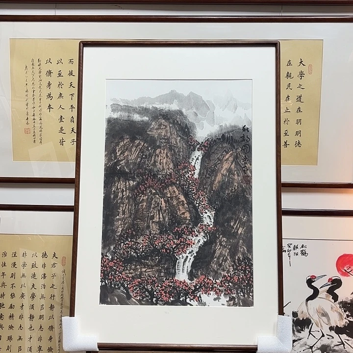 绘画秋韵62x92带框