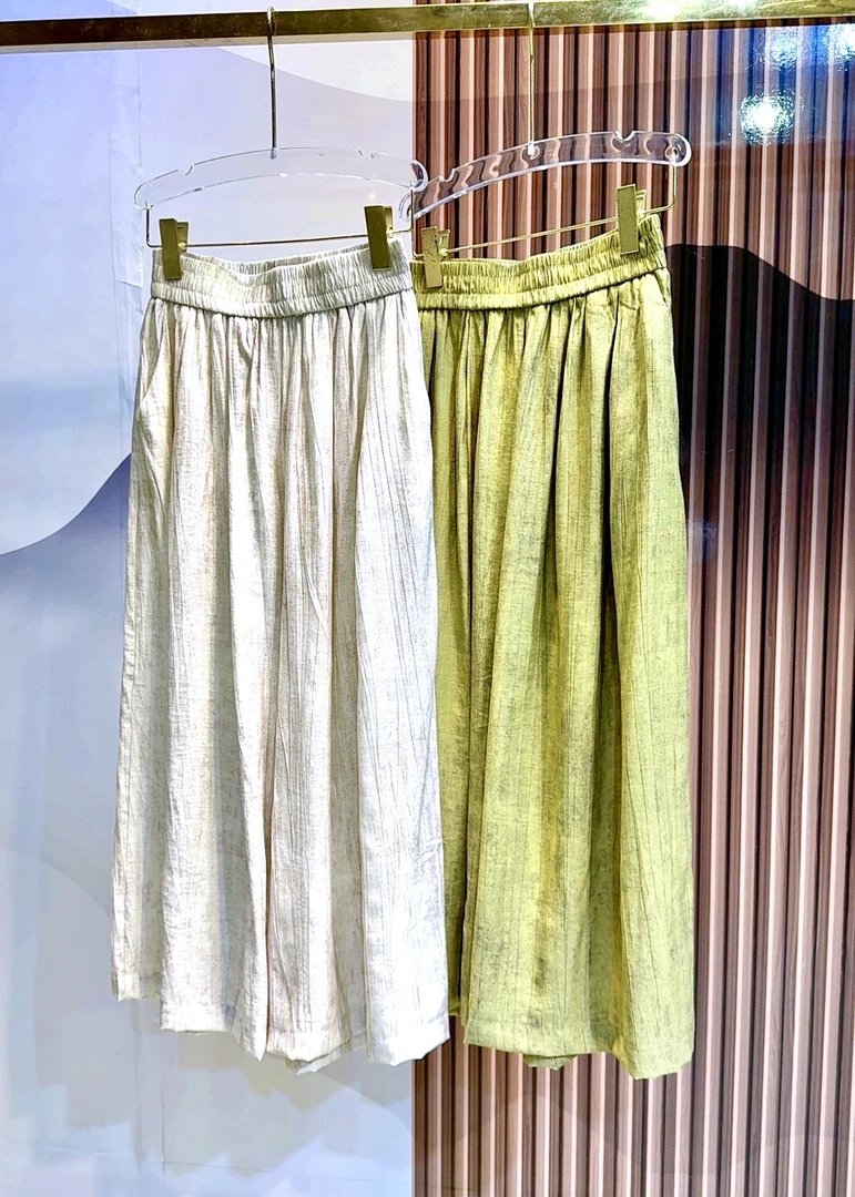 【大裙裤】小香风时尚宽松棉麻舒适夏季休闲裤