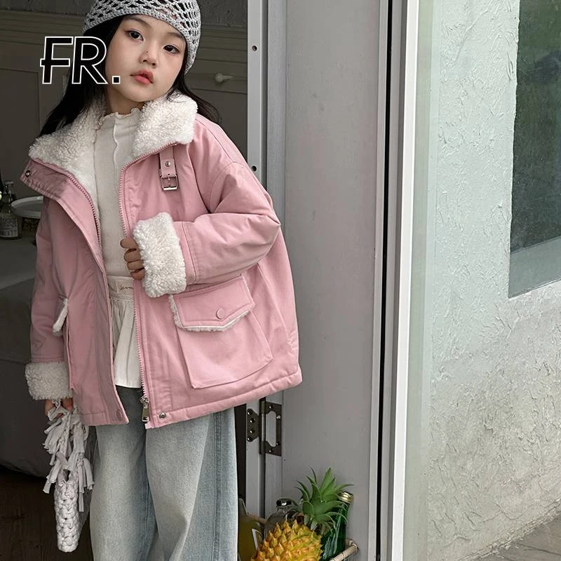 凡人优品女童加绒外套A182
