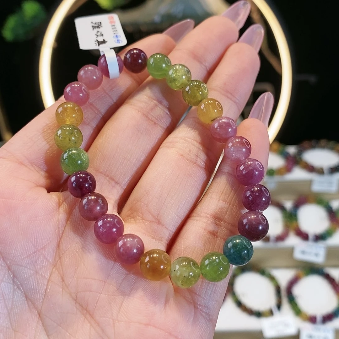 碧玺手链未镶嵌G2068单圈颜色微差