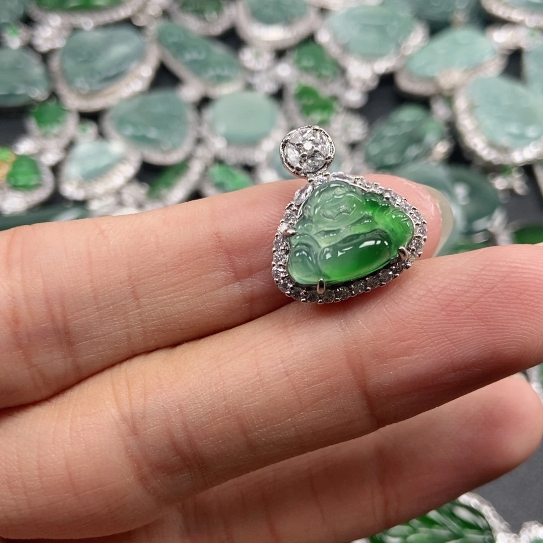 翡翠未镶嵌吊坠(不含链)