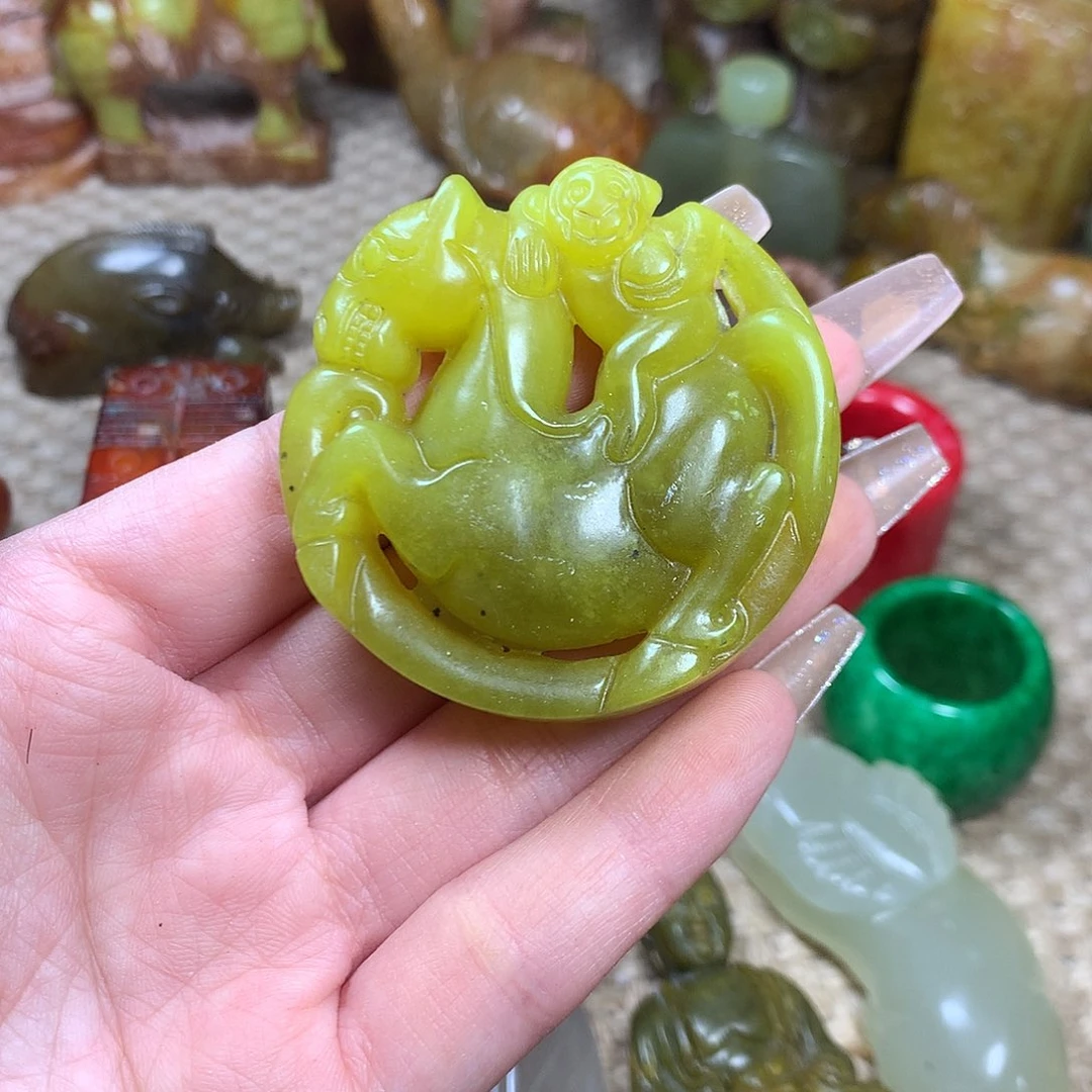 白玉菩提吊坠挂件