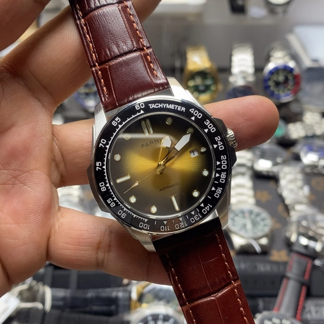 自动机械机芯锻造碳钢全自动机械手表一只