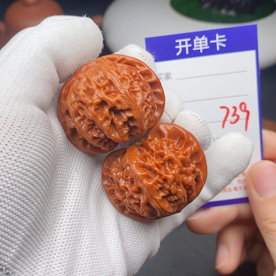 文玩核桃把件42宫灯739