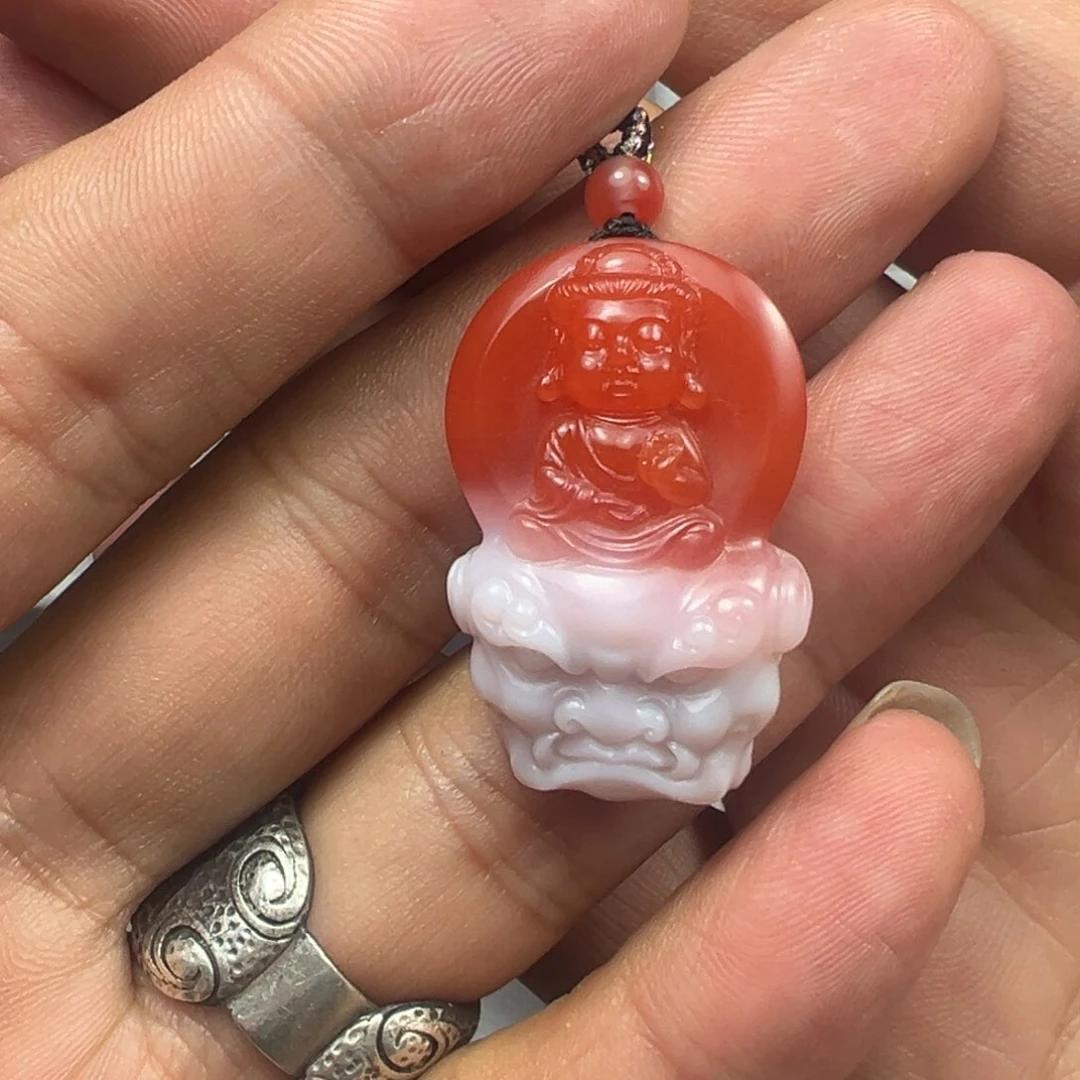 南红玛瑙吊坠未镶嵌猛****&